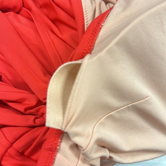 J. Crew Bright Red Halter Wrap Swimsuit/Swimdress Size 6 Preppy Resortwear - Picture 9 of 13